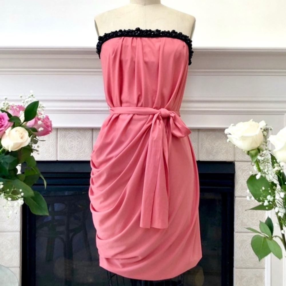❤️VERA WANG❤️ NWOT Lavender Strapless Draped Dress